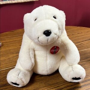 Coca Cola Soft White Polar Bear Plush